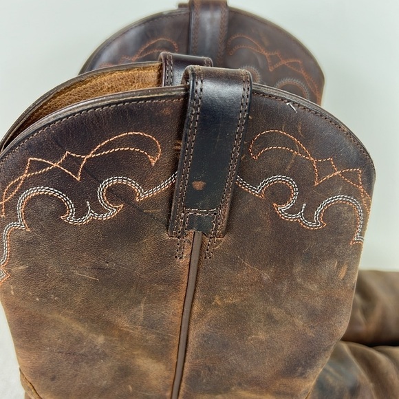 Ariat Western Boots Womens Size 7 B Brown Leather Pull On Style 18100 - Picture 3 of 15
